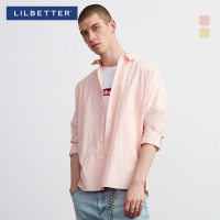 Lilbetter衬衫男 春季新款时尚潮流寸衫休闲帅气bf风男士长袖衬衣