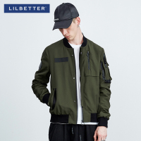 Lilbetter外套男 时尚欧美街头运动青年褂子个性帅气立领男士夹克