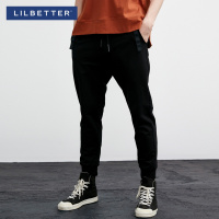 Lilbetter男士哈伦裤 韩版修身小脚裤收口卫裤运动九分裤休闲裤男