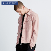 Libetter牛仔外套男韩版修身翻领短款外衣时尚潮流春秋装男士夹克