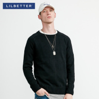 Lilbetter男士毛衣 新款韩版修身套头线衣小清新复古百搭针织衫男