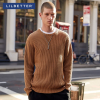 Lilbetter破洞毛衣男 港风休闲帅气打底衫原创潮牌男士新款针织衫