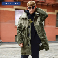 Lilbetter男士棉服 时尚bf风帅气青年外套保暖连帽冬装加厚棉衣男