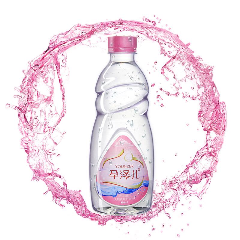 孕泽儿长白山天然麦饭石泉水330ml*12瓶/箱图片