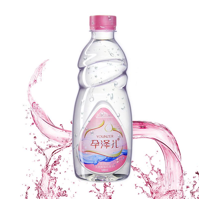 孕泽儿长白山天然麦饭石泉水550ml*24瓶/箱图片