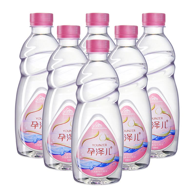 孕泽儿长白山天然麦饭石泉水550ml*24瓶/箱图片