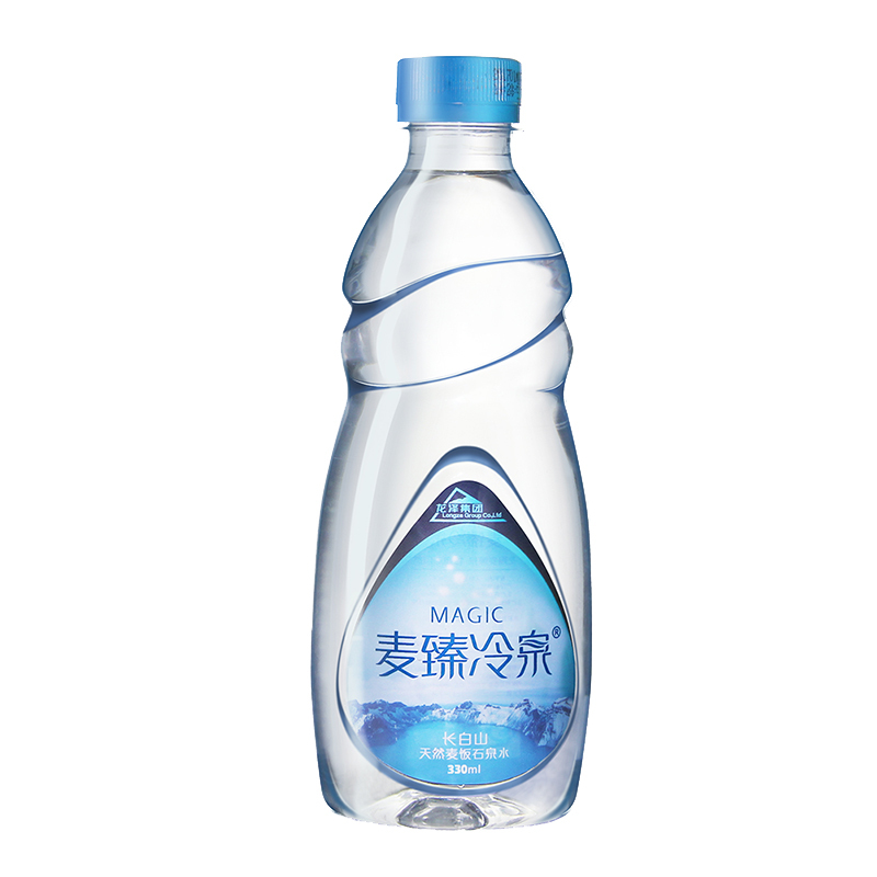 麦臻冷泉 长白山矿泉水 天然麦饭石山泉水330ml*12瓶 整箱