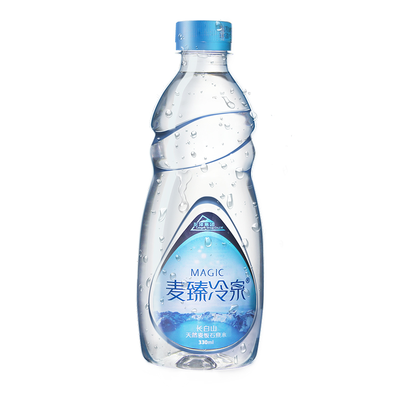 麦臻冷泉 长白山矿泉水 天然麦饭石山泉水330ml*12瓶 整箱