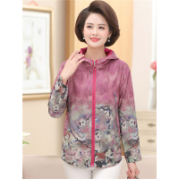 媛宿(YuanSu)中老年女装春秋装2018新款妈妈装秋装外套中年女士上衣服夹克开衫6441