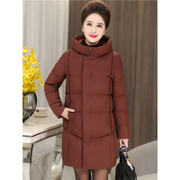 媛宿(YuanSu)妈妈装棉衣冬装新款中长款棉服40-50岁中老年女大码加厚外套棉袄6621