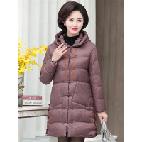 民族风妈妈盘扣羽绒棉棉服中年妇女冬装中长款棉衣中老年人中式棉袄6633