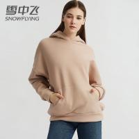 SNOW FLYING/雪中飞套头卫衣女秋装薄款连帽长袖韩版ins潮cec外套