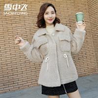 雪中飞2019新款韩版毛呢外套显瘦百搭减龄短款甜美单排扣大衣气质