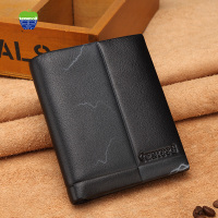 texwood萍果牌 男士真皮短款驾驶证钱包男短款青年时尚真皮男包多功能头层牛皮多卡位钱夹男士皮夹