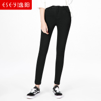 逸阳女裤逸阳女裤春季弹力紧身小脚大码女显瘦打底裤子