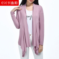 2018春季新款时尚女装后背蕾丝镂空彩色开衫空调衫上衣女0561