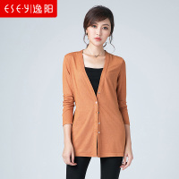 2018春季女装新款长袖休闲V领空调衫针织开衫外套上衣清仓薄0342