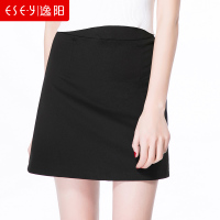 2018春夏新款气质清仓显瘦开叉侧拉链A型裙子短裙半身裙女5551