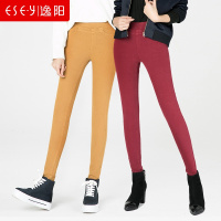 清仓2018春季新款紧身小脚显瘦红色彩色铅笔牛仔裤子女裤5223X