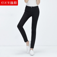 女装2018秋季新款时尚百搭弹力牛仔铅笔裤打底长裤小脚裤5448