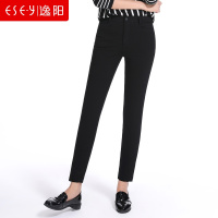 女装2018秋季新款黑色百搭休闲铅笔裤