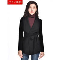 女装秋季新款呢子针织衫外套职业开衫长袖0773