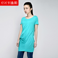 2018女装新款夏季短袖中长款T恤上衣女