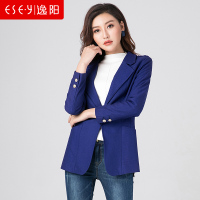秋季女装长袖毛呢西装外套上衣女