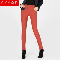 弹力舒适铅笔休闲裤修身显瘦彩色打底2019春夏女裤子4820