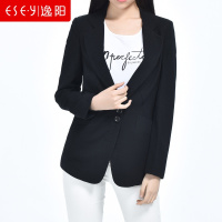 2019春季修身黑色一粒扣职业小西装上衣外套女0151