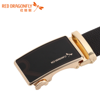 红蜻蜓新款正品真皮男士商务正装皮带休闲潮流自动扣腰带牛皮裤带