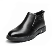 红蜻蜓男鞋冬季加绒保暖新款百搭马丁靴男高帮皮靴机车男短靴鞋子