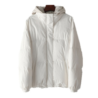 兰奥2019新款羽绒服女短款连帽保暖拉链落肩袖反季