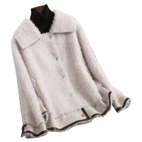 羊毛皮草大衣女休闲羊剪绒复合皮毛一体