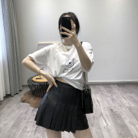 宽松短款上衣春夏季新款女韩版网红ins超火t恤百搭时尚学生