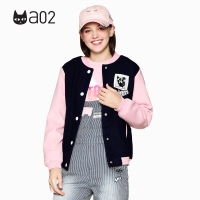 a02休闲个性拼色宽松棒球服短款羊毛加厚女毛呢外套DES5B0091JK