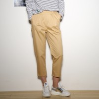 a02新款A.PLUS简约净色字母刺绣百搭休闲裤九分裤D9S5A0031PN