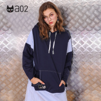 a02新款港味时尚中长款连帽职业休闲连衣裙女夏DTT5A0111DR