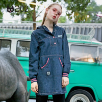 a02商场同款少女风宽松大口袋牛仔连衣裙D1S6C0211DR