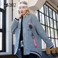 a02新款秋冬韩版飞行员休闲毛呢外套女上衣夹克DTT5B0381CT