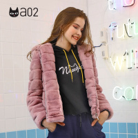 a02新款潮流女神毛毛短款保暖ins超火外套女冬DTT6D0101CT