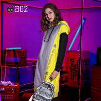 a02新款韩版春秋直筒裙短裙加绒卫衣连衣裙女DTT6C0261DR