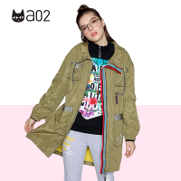a02商场同款帅气宽松个性风衣外套女潮D1T1A0151CT