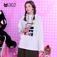 a02商场同款潮流青年个性印花连帽卫衣女D1T1A0461KT