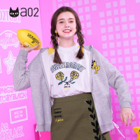 a02商场同款少女韩版学生字母连帽棉质卫衣女D9T1A0141KC