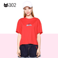 a02商场同款个性chic印花ins超火宽松短袖T恤女夏D1T0D0191KT