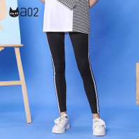 a02新款潮流侧边字母印花运动裤女修身显瘦休闲裤女DTU2D1241PN