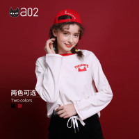 a02新款2020潮流玩趣卡通印花打底衫长袖圆领T恤女DTV1A0631KT