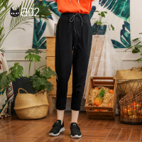 a02商场同款时尚条纹拼接小脚休闲裤女潮D1U5A0081PN