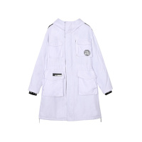 a02新款2019简约大口袋收腰中长款棉衣棉服冬季外套女DTU6C0581CT